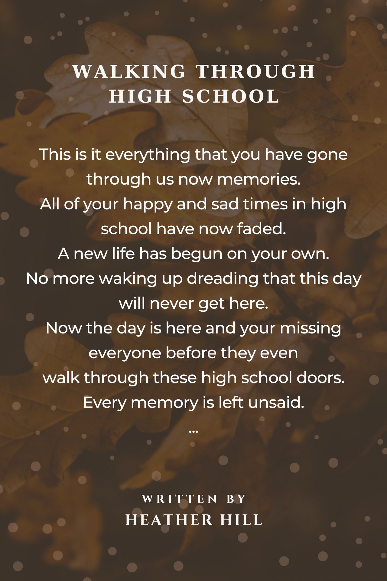 sad high school graduation quotes