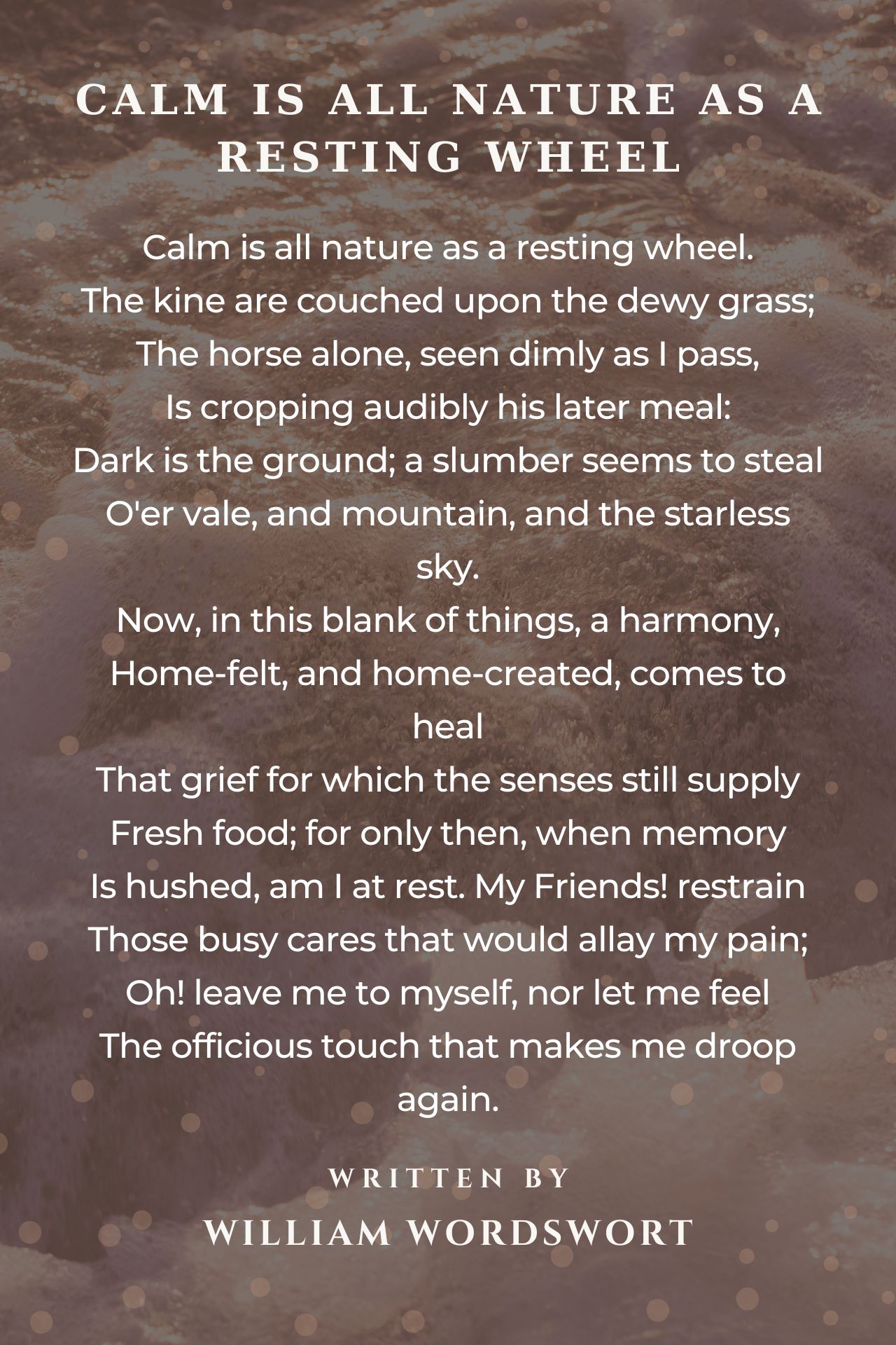 William Wordsworth Poems Nature William Wordsworth Poems Nature