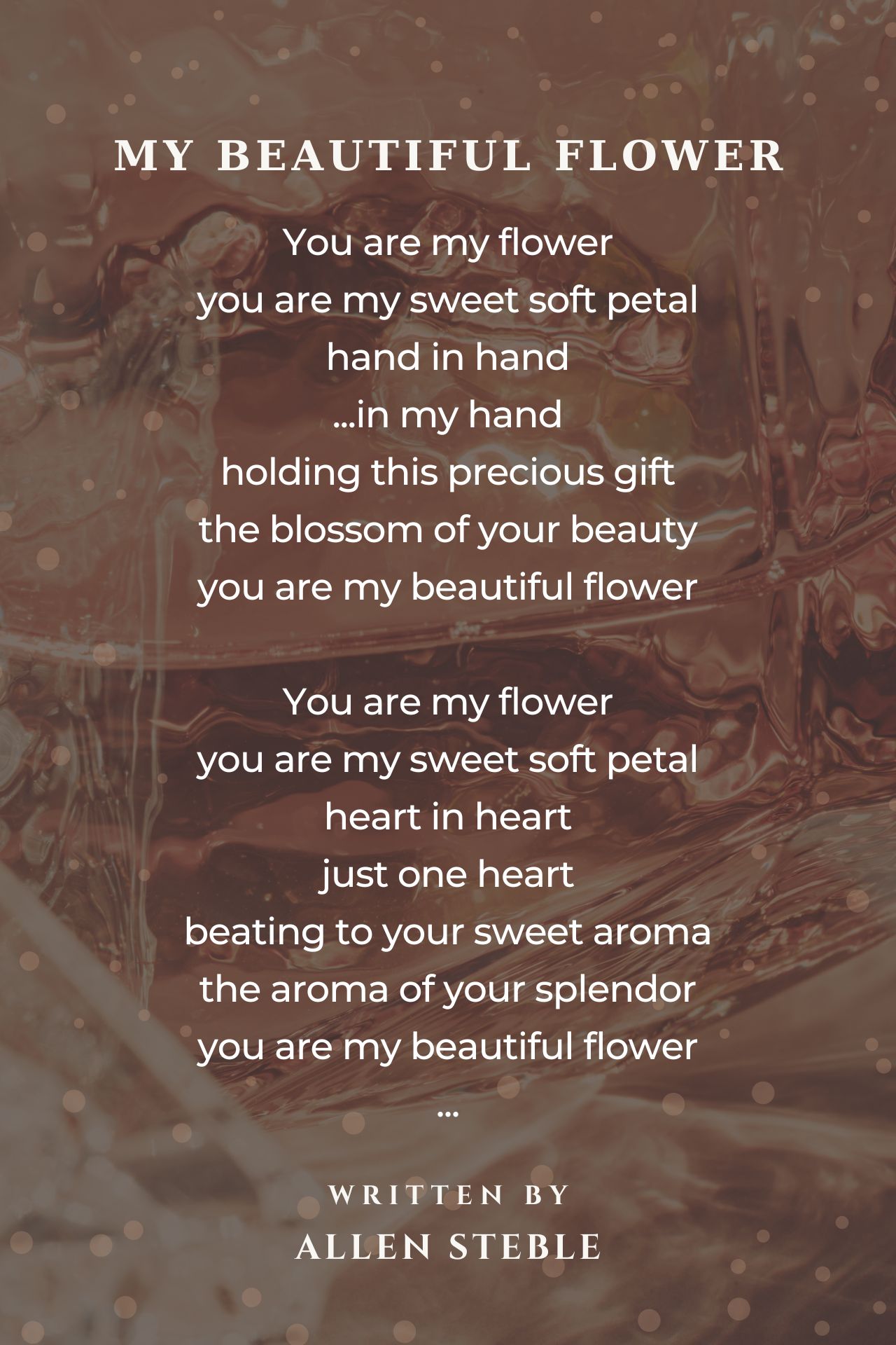 My Beautiful Flower Poem