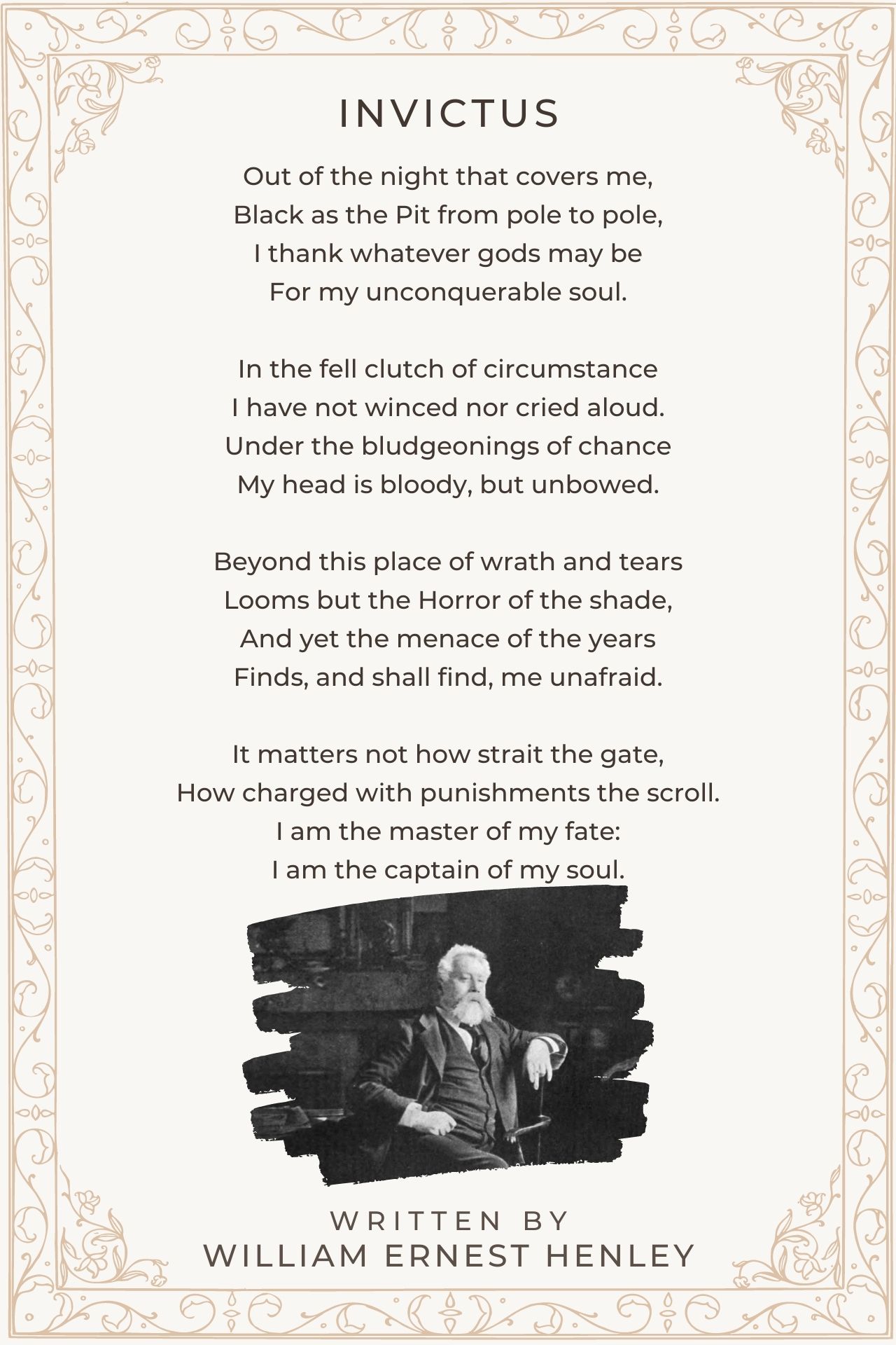 Invictus - Invictus Poem by William Ernest Henley