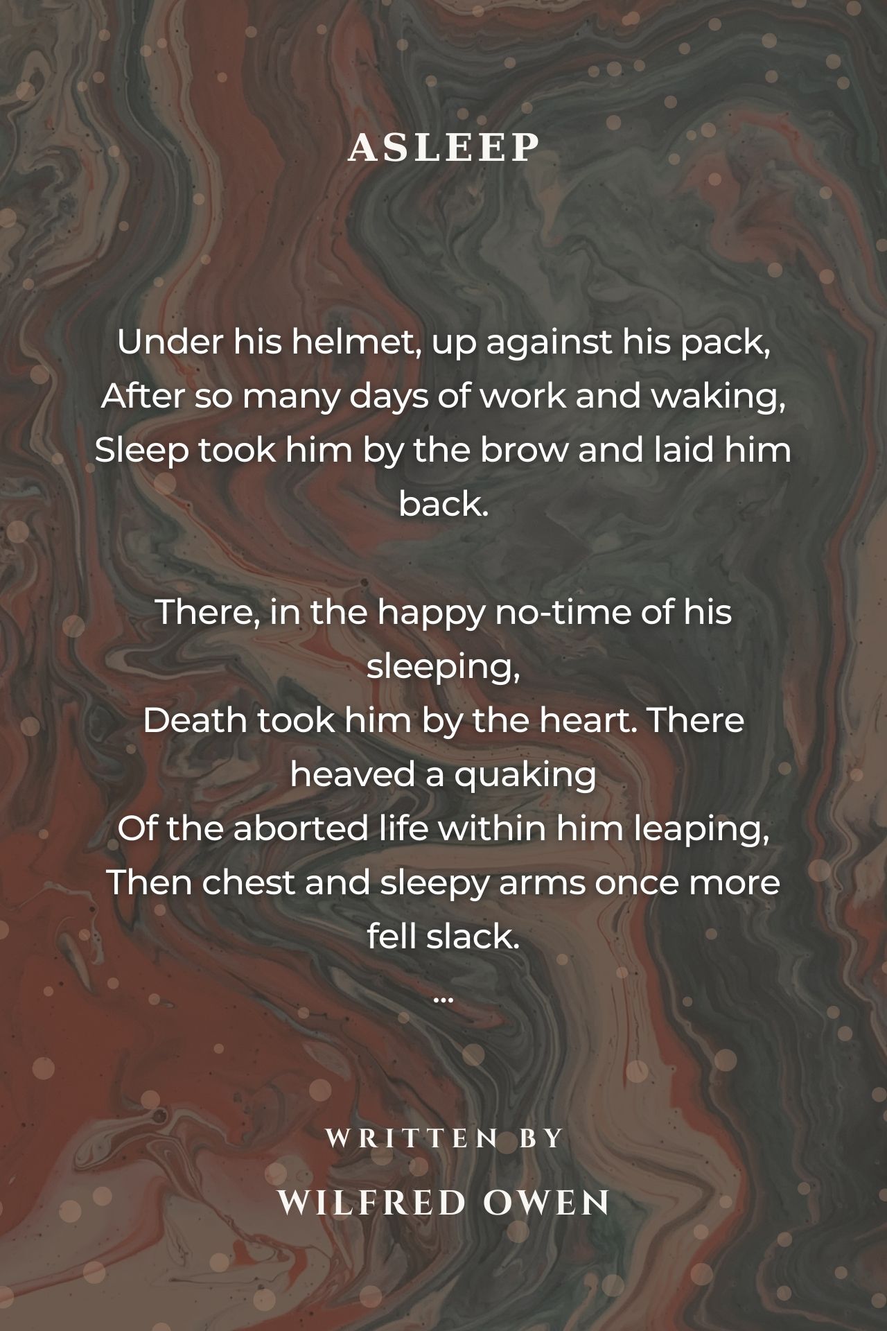 Spring Offensive Pome The Unreturning Poem By Wilfred Owen Poem Hunter