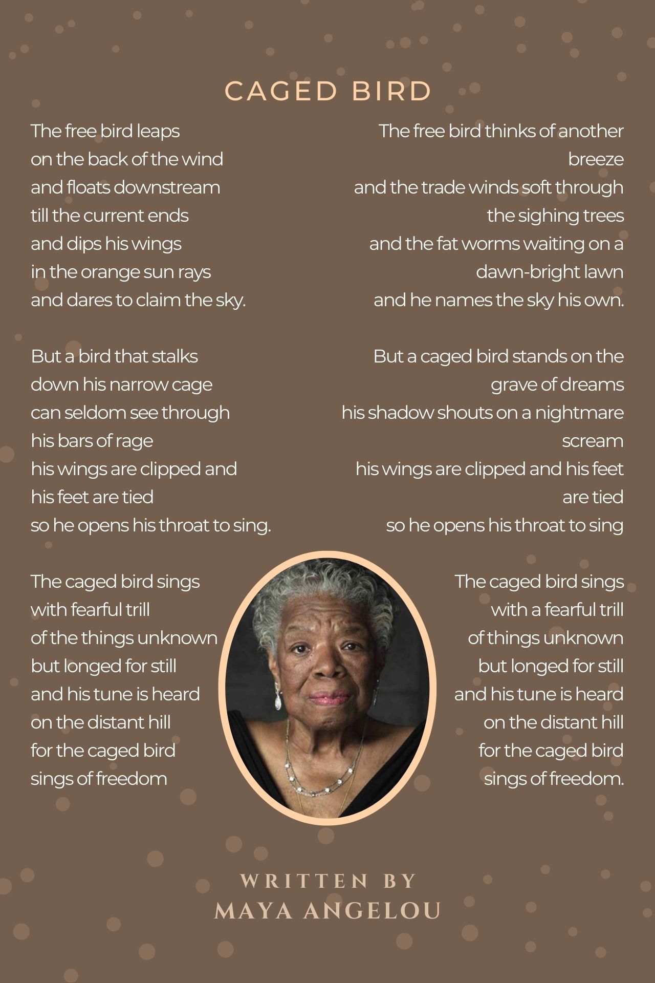 What Is Maya Angelou Most Famous Poem Infoupdate
