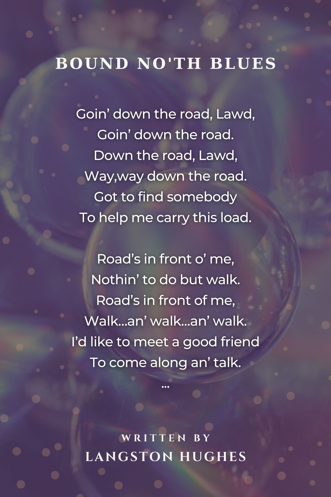 on the road langston hughes