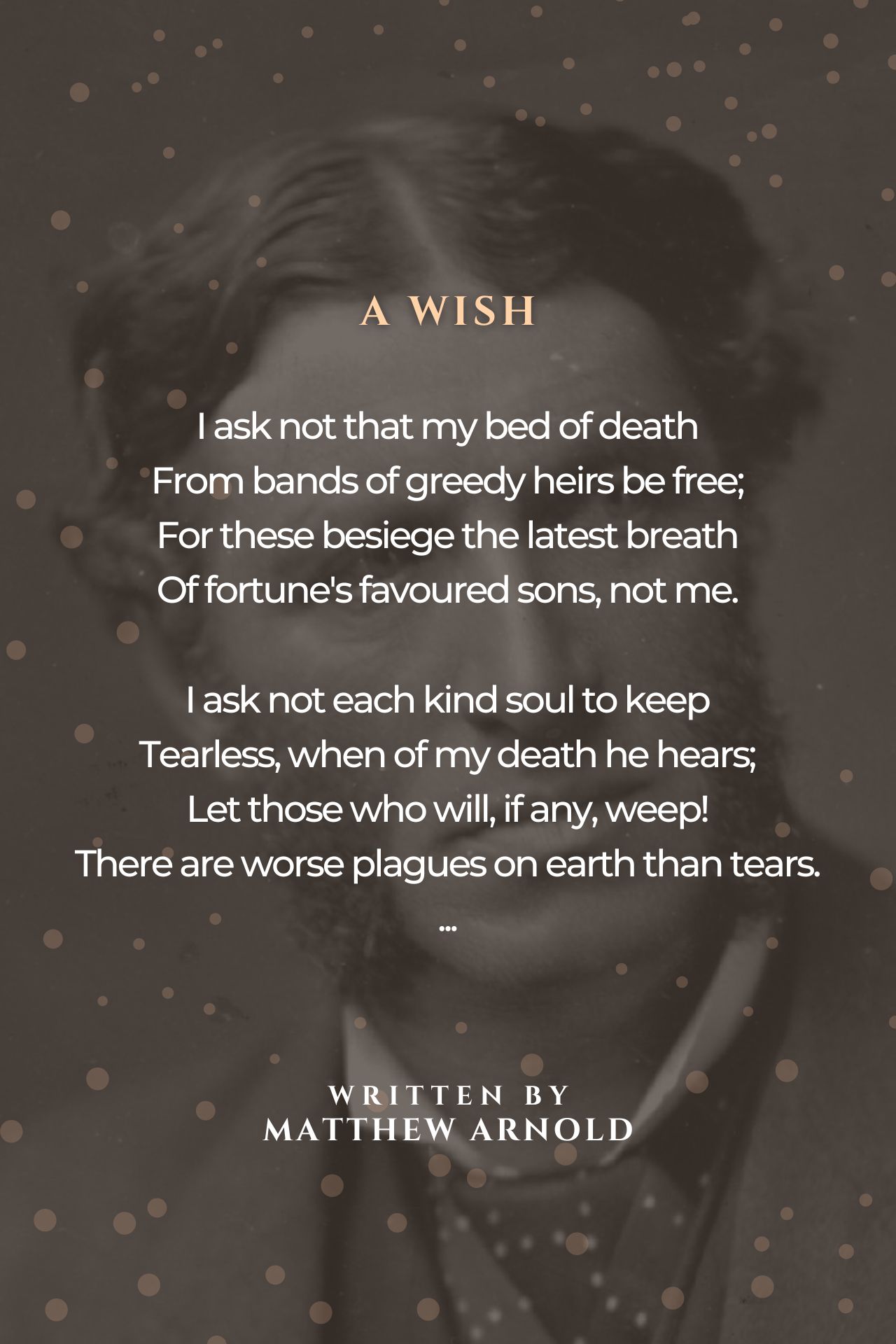 a wish by matthew arnold