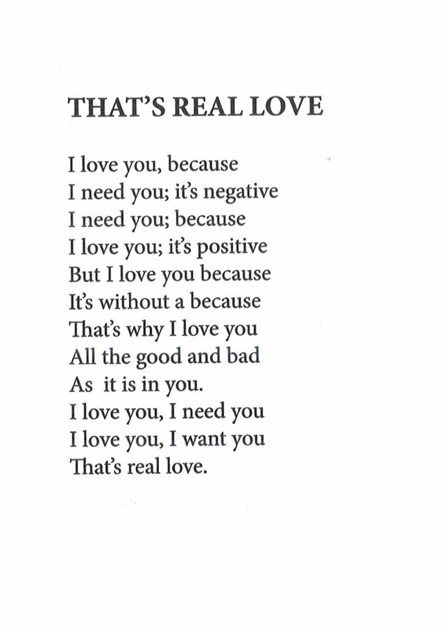 That S Real Love Poem By Mani Purathayil Madhavan Poem Hunter