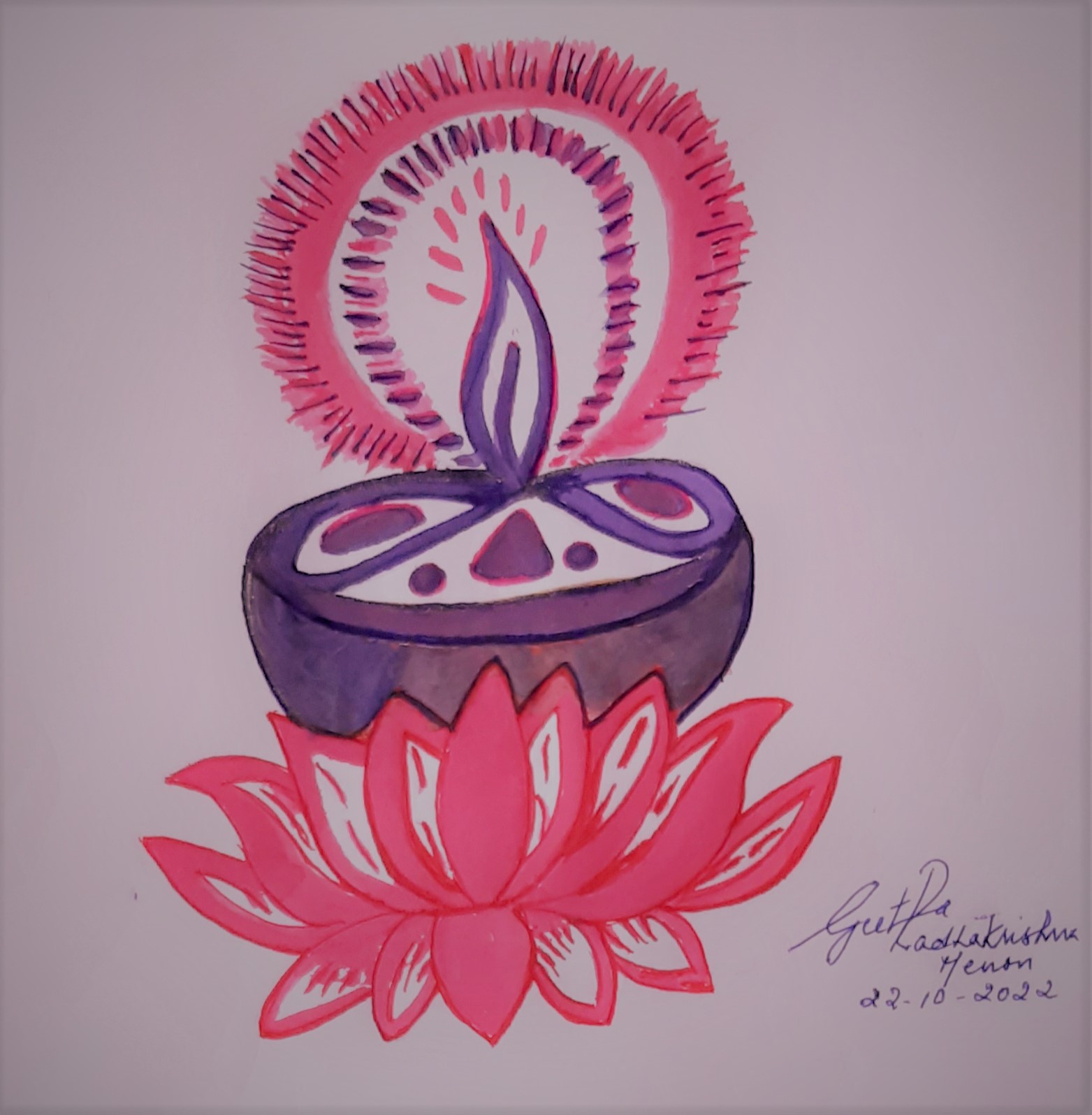 Lotus Henna Design by Berryflame12 on DeviantArt