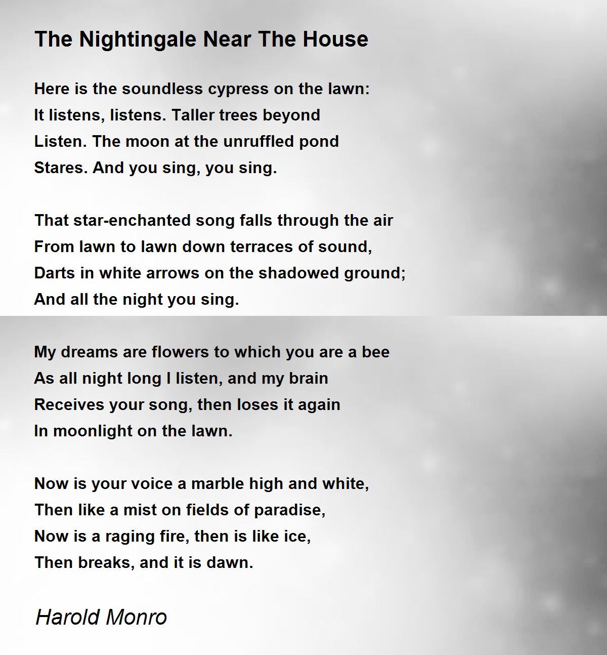 Call The Nightingale Again. - Call The Nightingale Again. Poem by