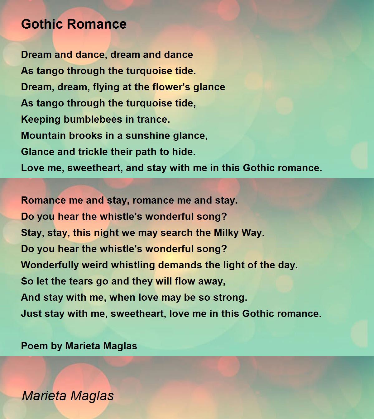 gothic love poems quotes