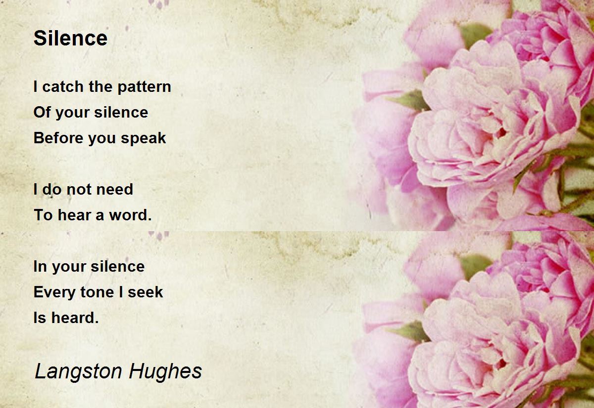 Silence - Silence Poem by Langston Hughes