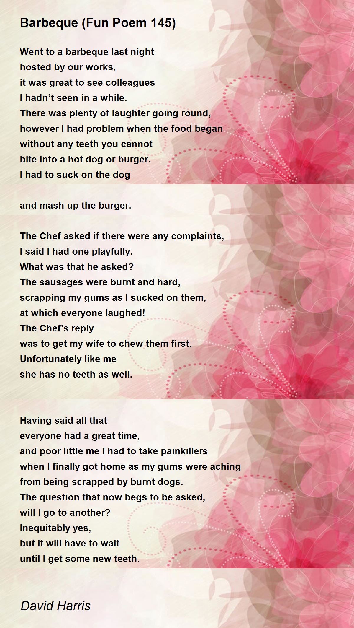 Barbeque (Fun Poem 145)
