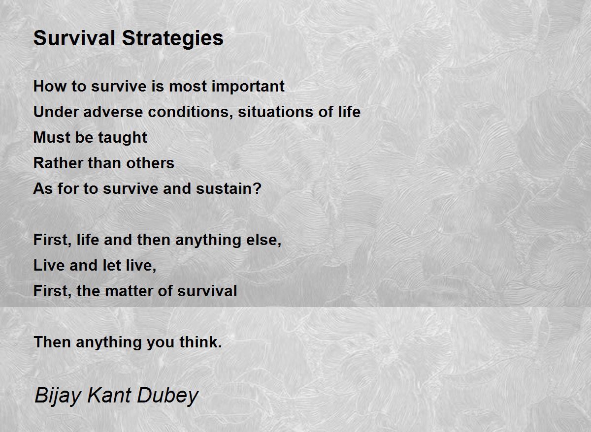 Survival Strategies