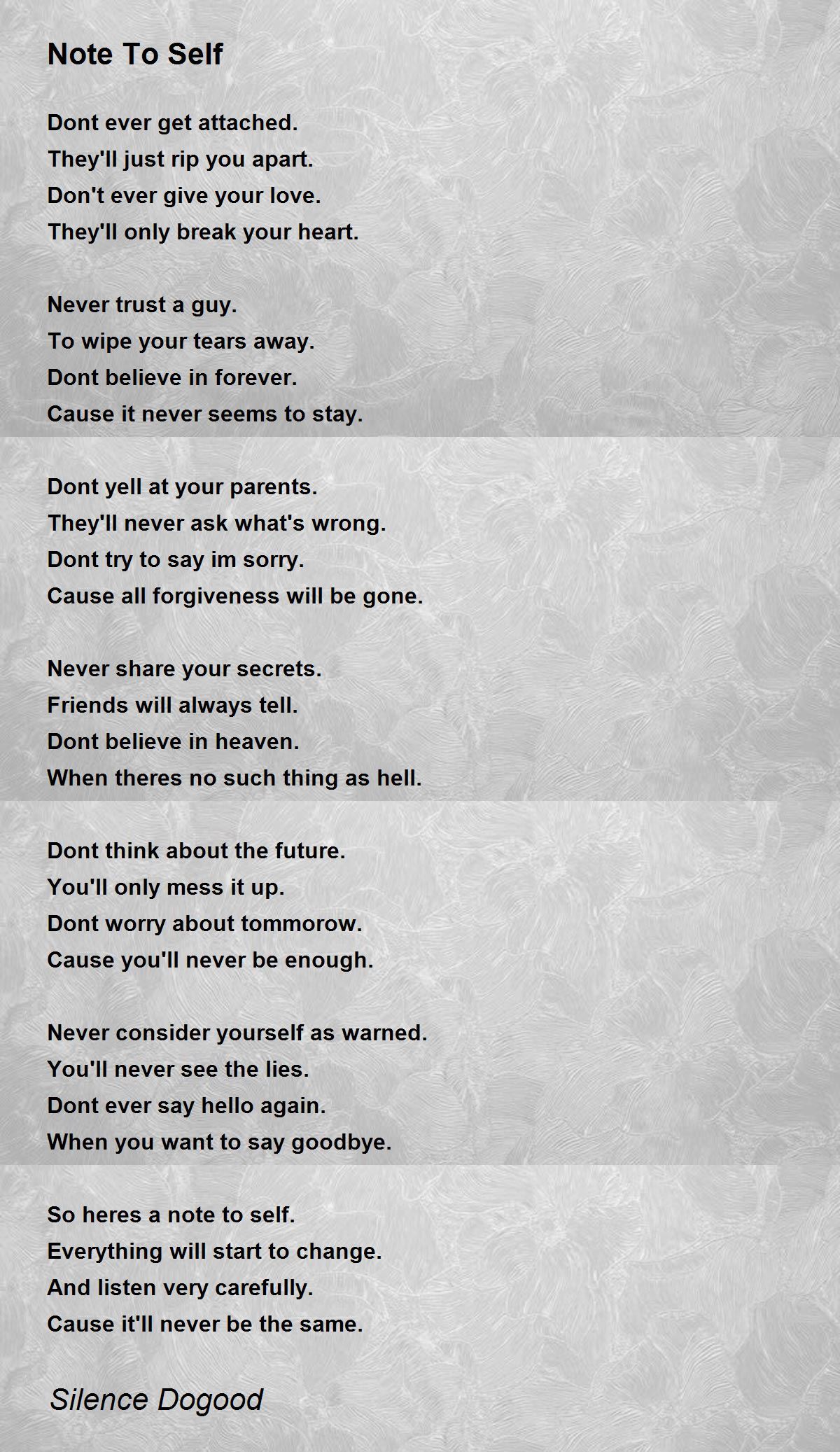 Your Love Is A Lie - Your Love Is A Lie Poem by Silence Dogood