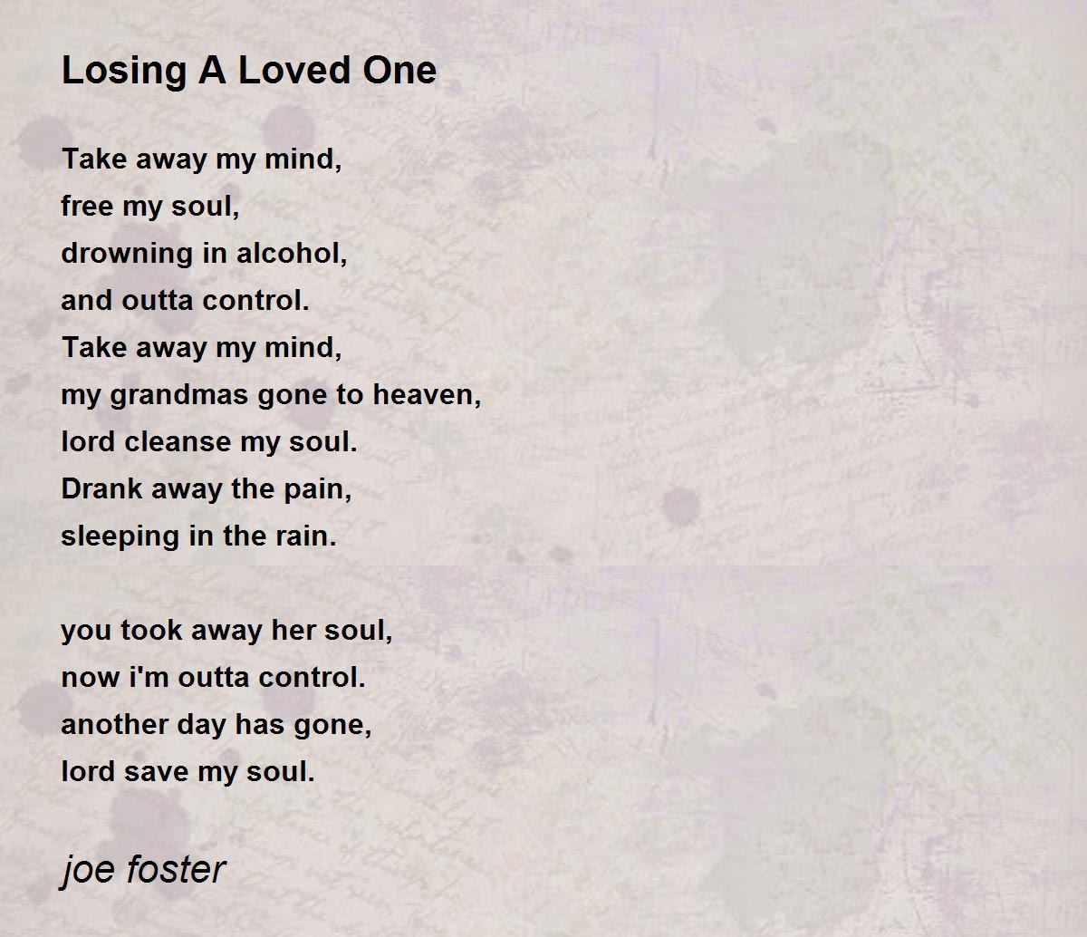 Poems For Those Who Have Lost A Loved One Infoupdate
