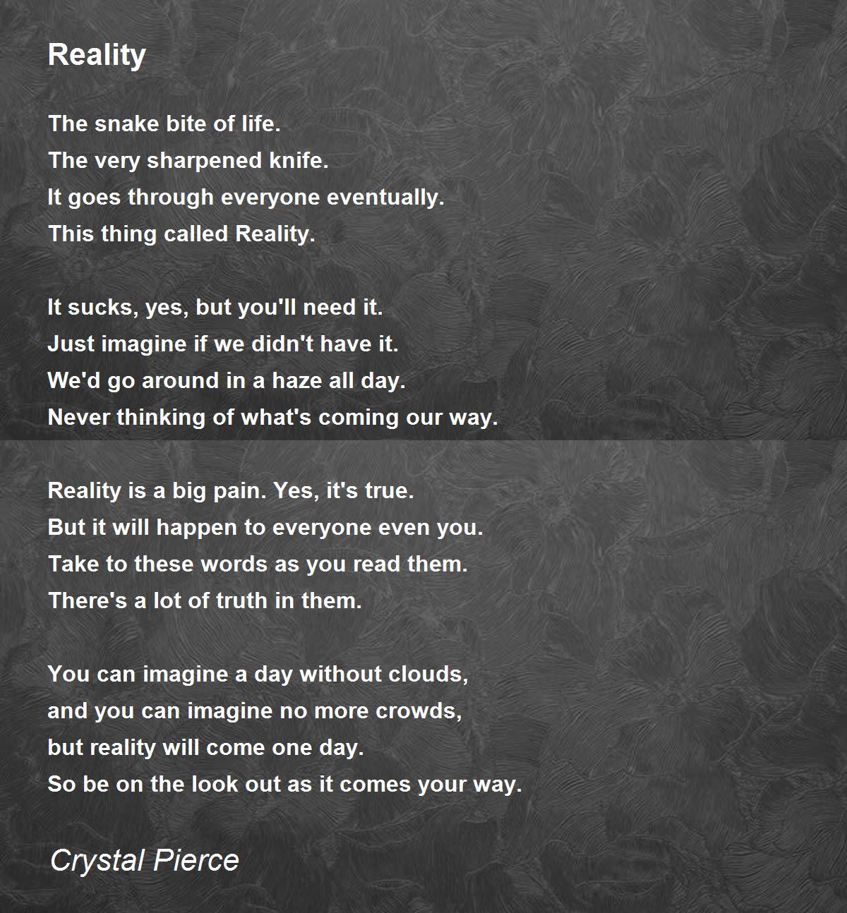 Phantasmagorical Reality - Phantasmagorical Reality Poem by