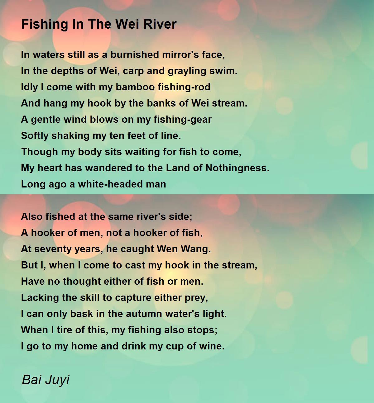 Fly Fisherman Poem Harmony on the River's Edge 