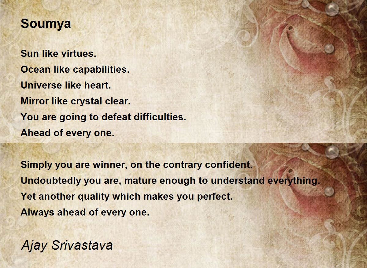 Soumya - Soumya Poem by Ajay Srivastava