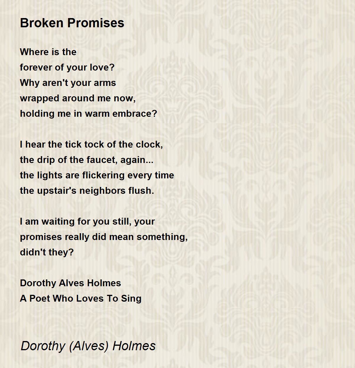 broken promises poem
