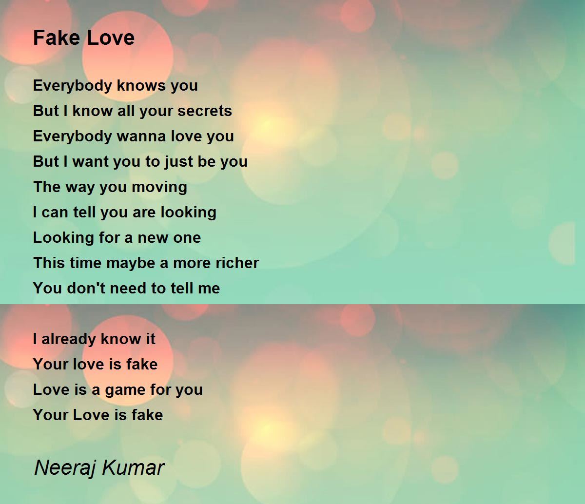 Love Was A Lie - Love Was A Lie Poem by Neeraj Kumar