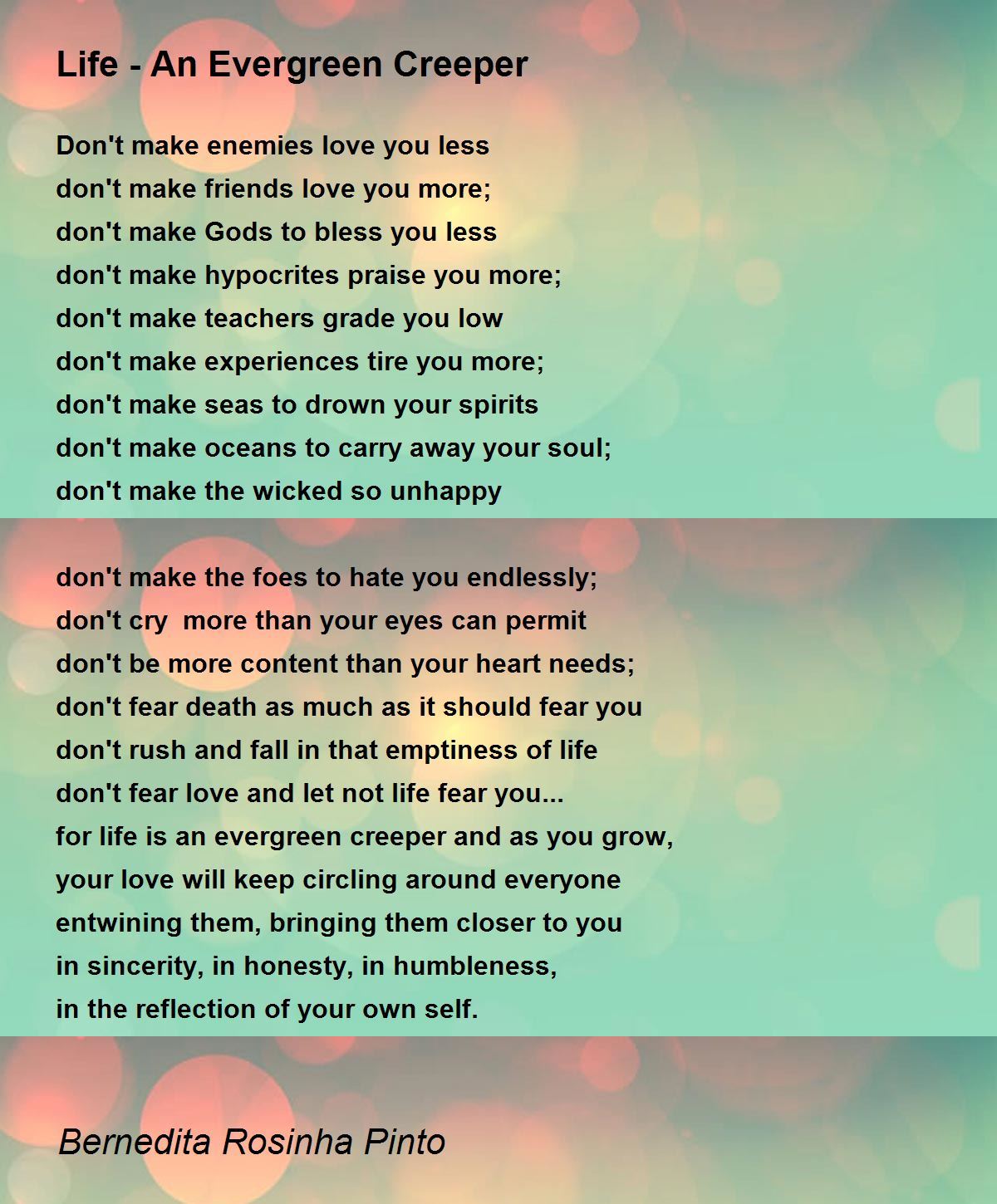 Rules Of The Game (Of Life) - Rules Of The Game (Of Life) Poem by Bernedita  Rosinha Pinto