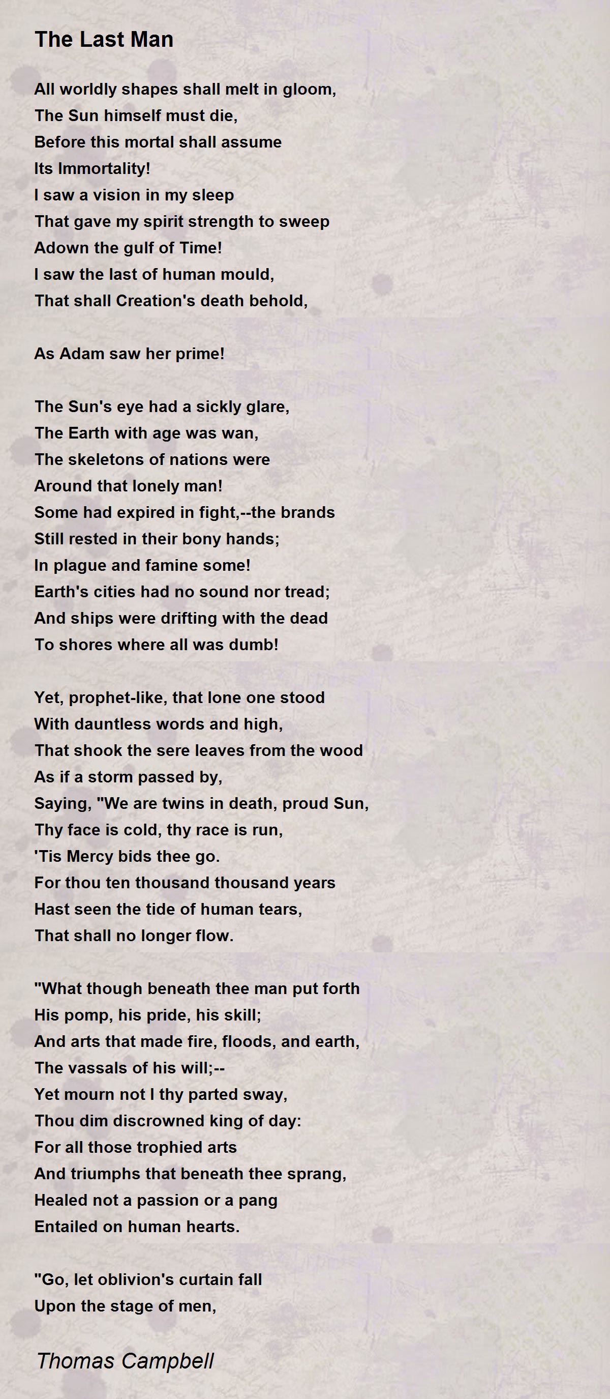 man of earth poem