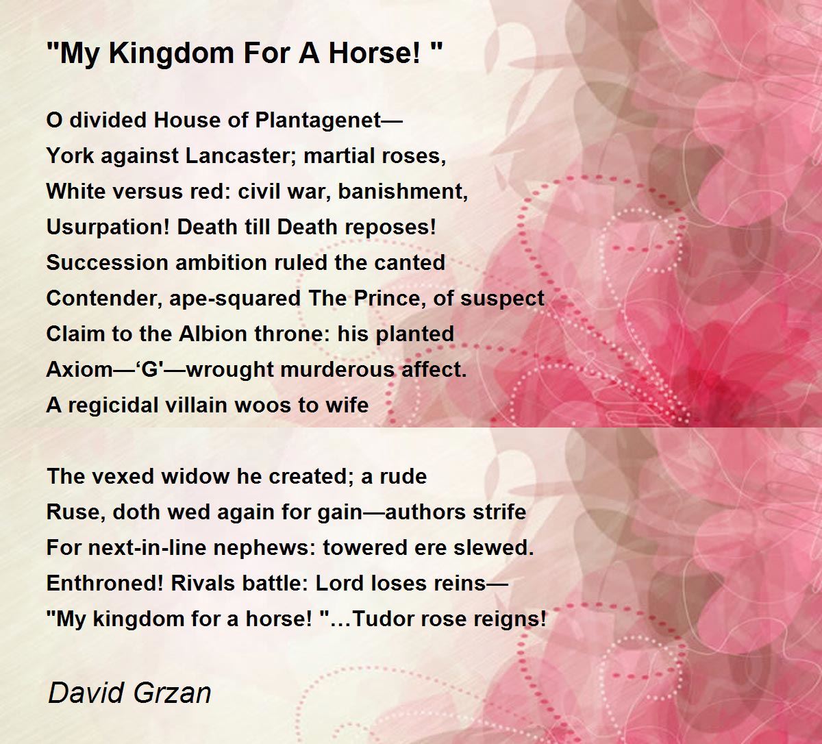 My Kingdom for a Horse