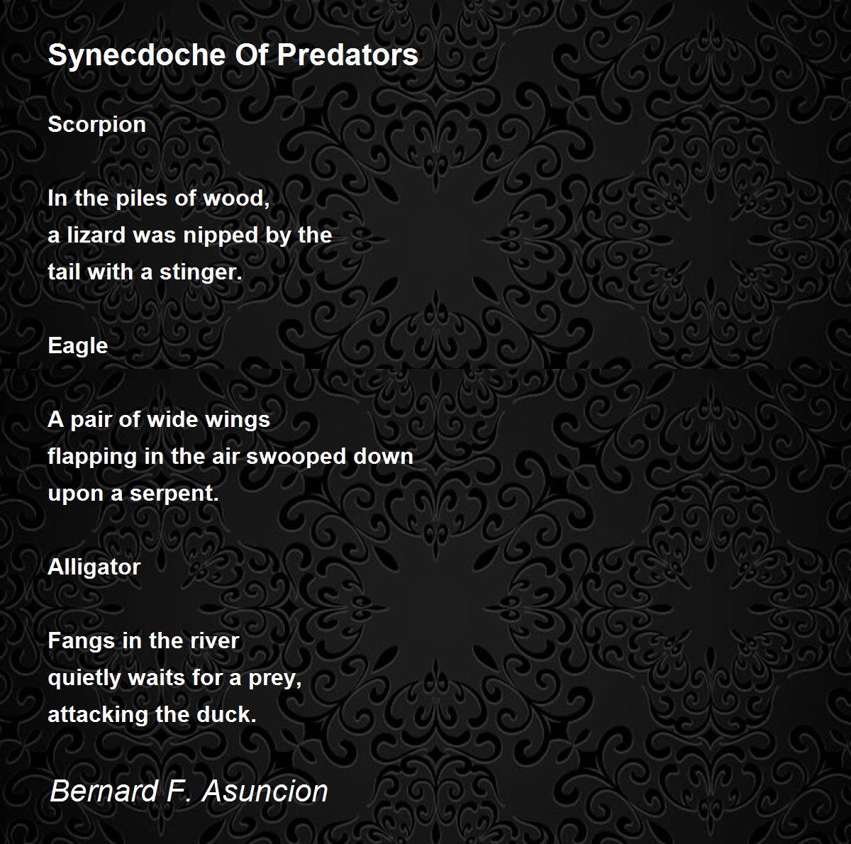 synecdoche poetry