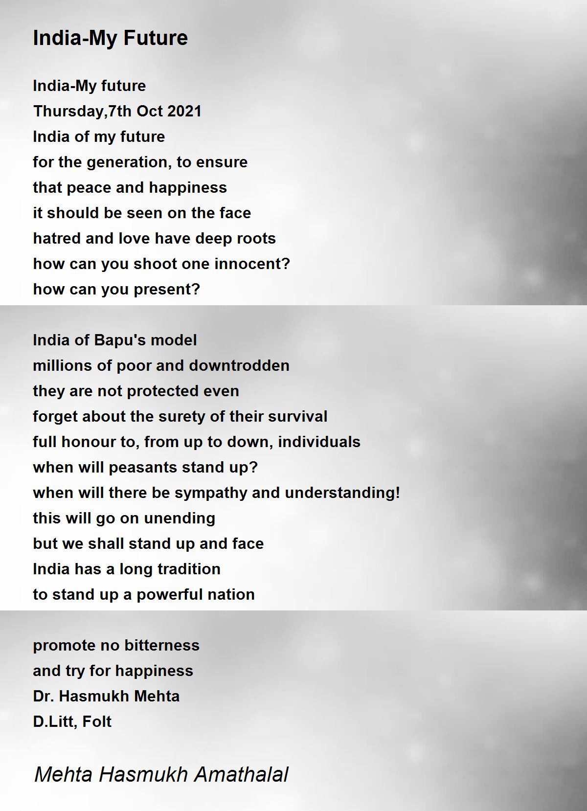 Baby's Future - Baby's Future Poem by Mehta Hasmukh Amathaal