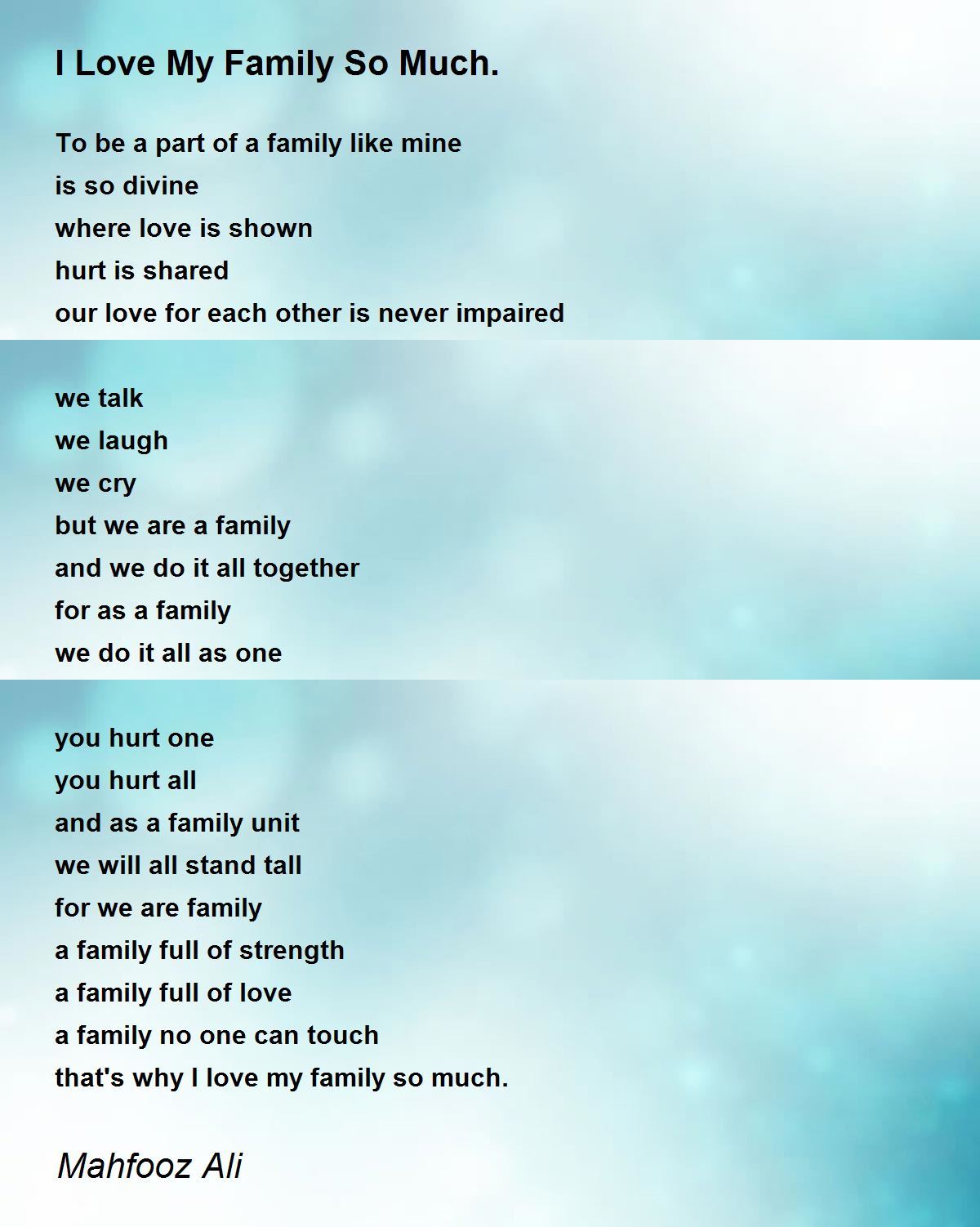 poems about family