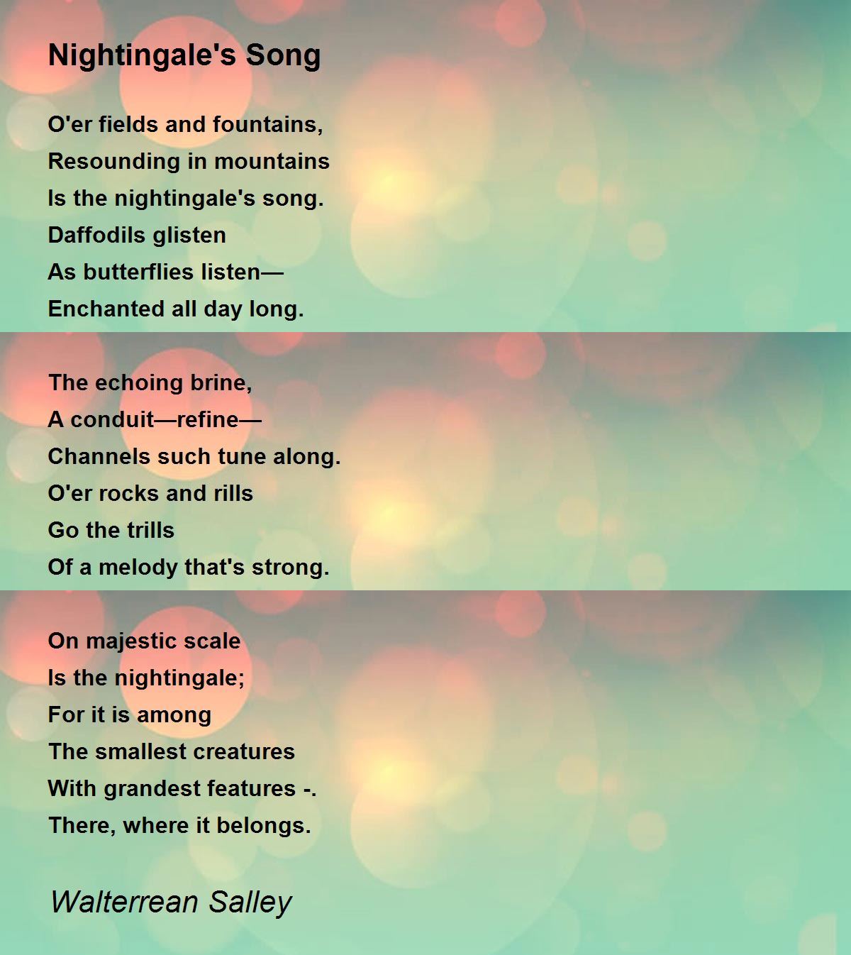 shelley nightingale poem