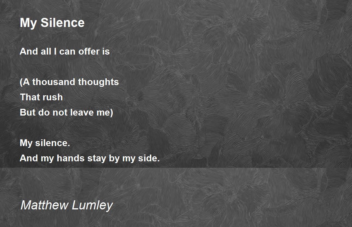 Losing Interest - Losing Interest Poem by Matthew Lumley