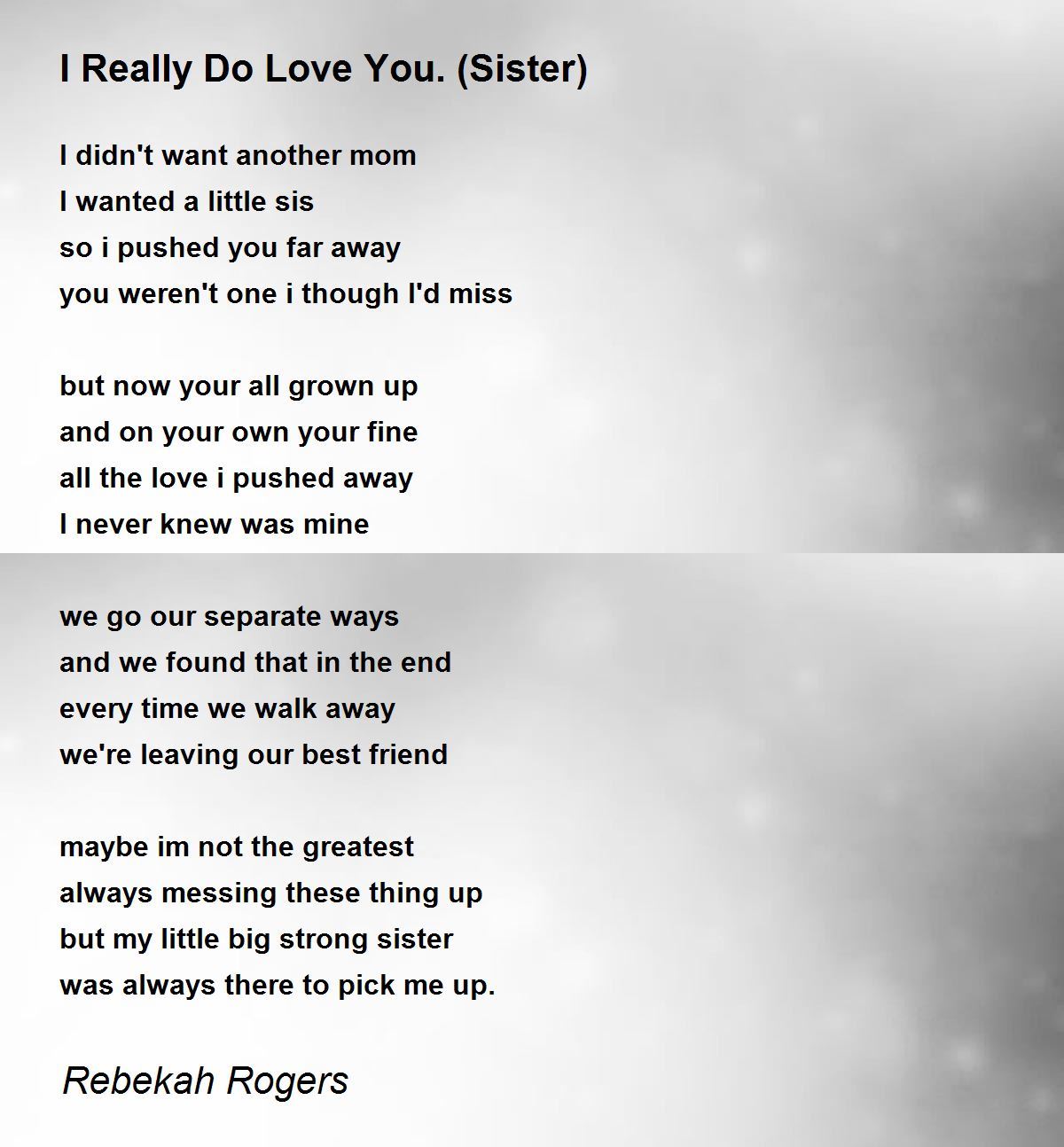 I Really Do Love You. (Sister) - I Really Do Love You. (Sister ...
