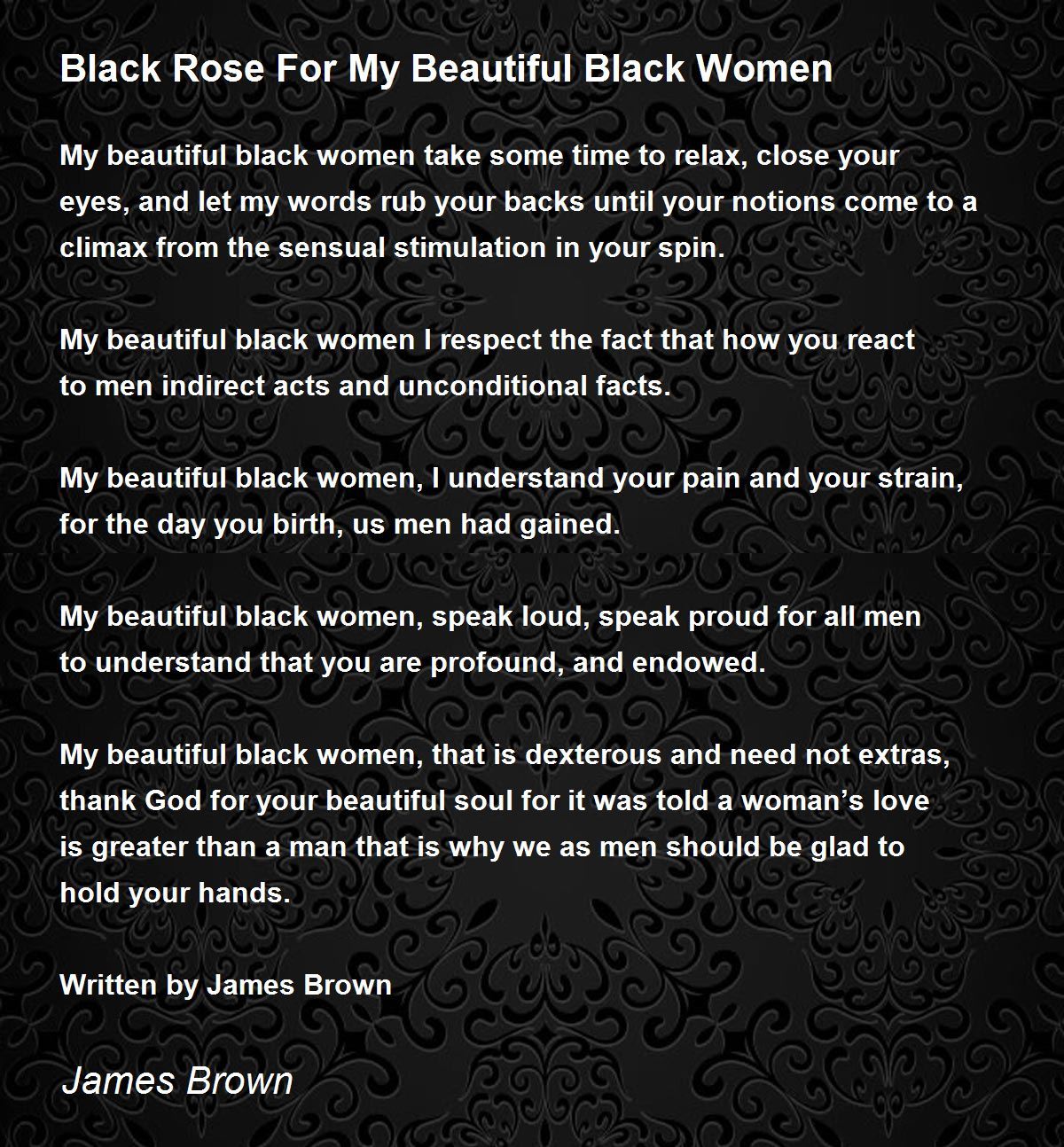 beautiful black woman poem
