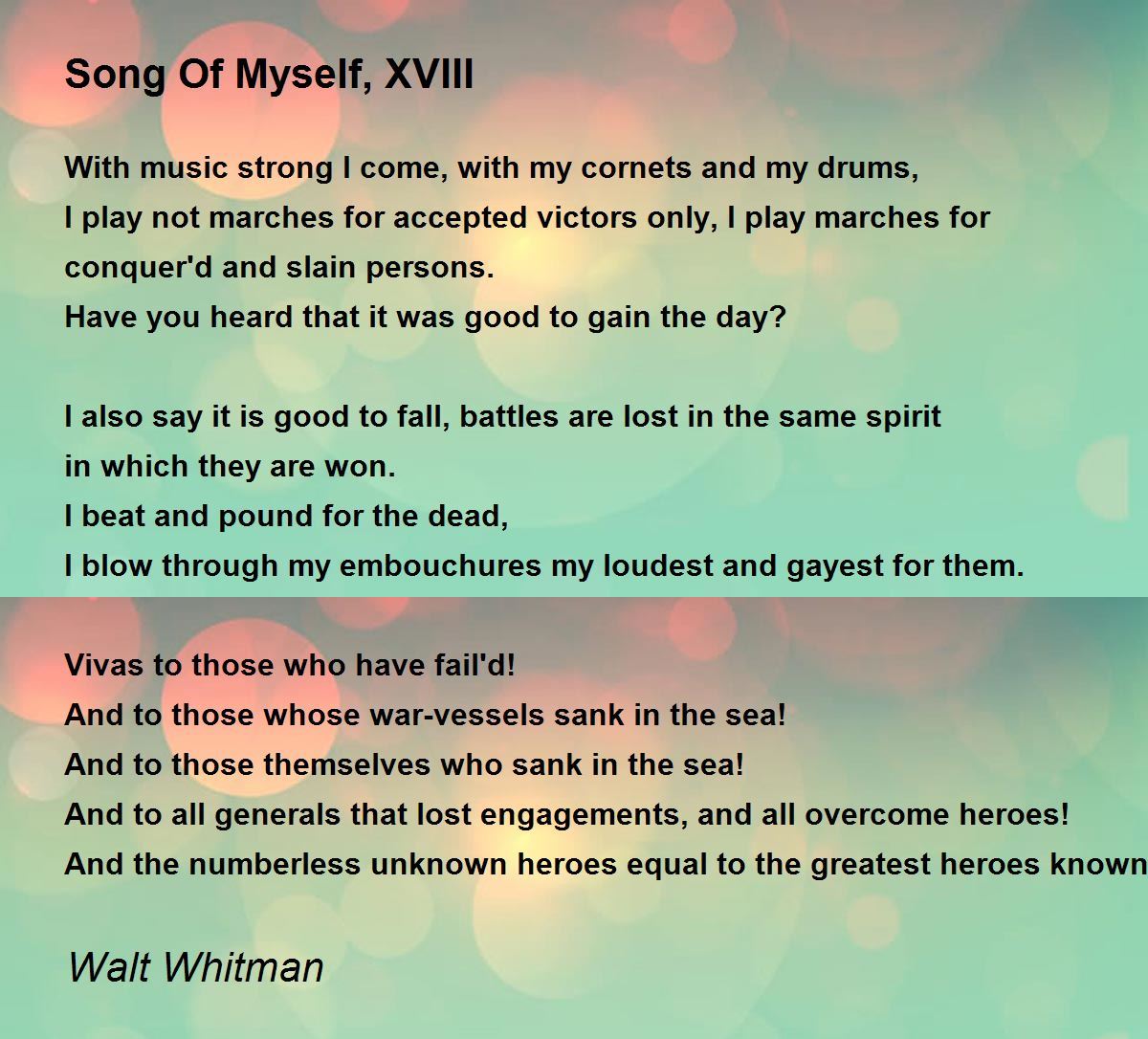 song of myself text