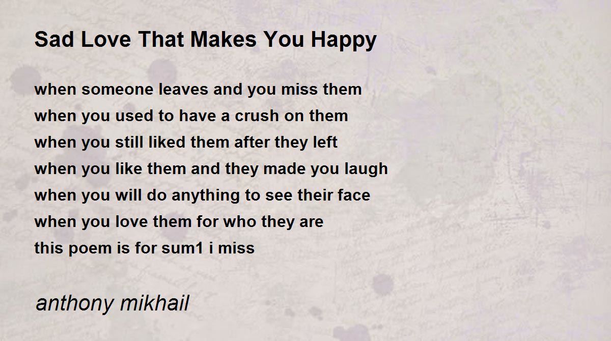 sad poems that make you cry about love for him