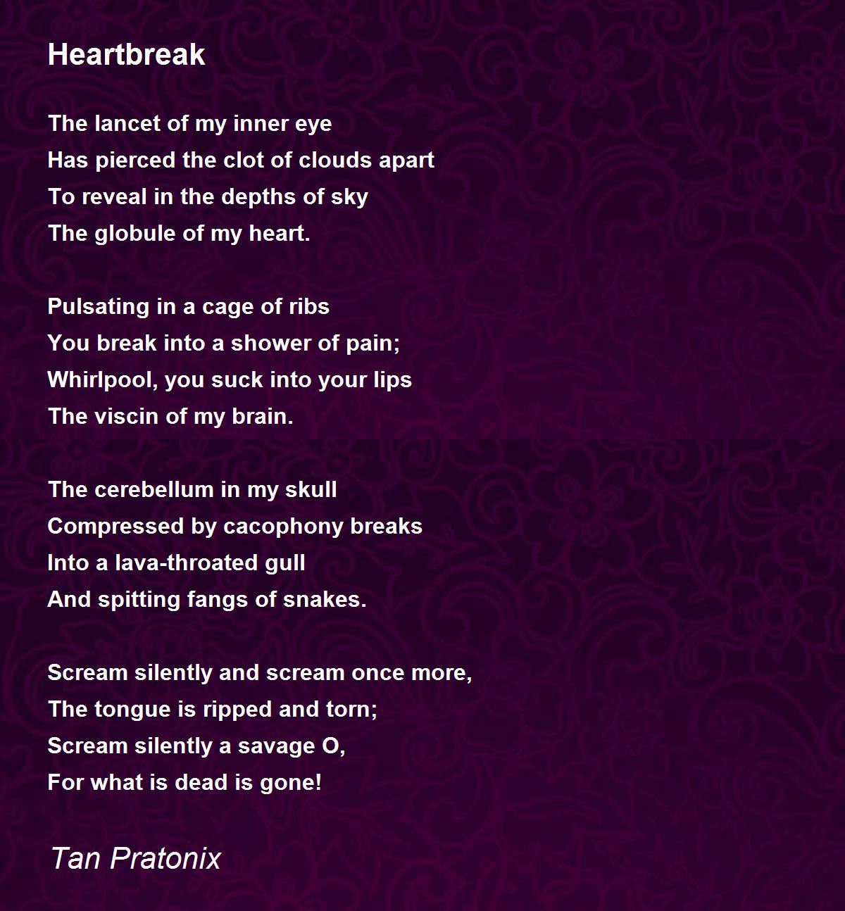 heartbroken poems