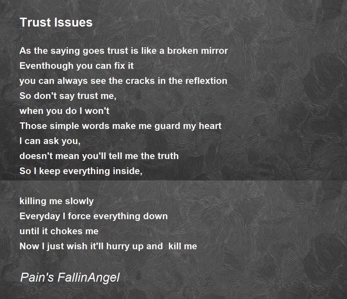 Trust issue adalah