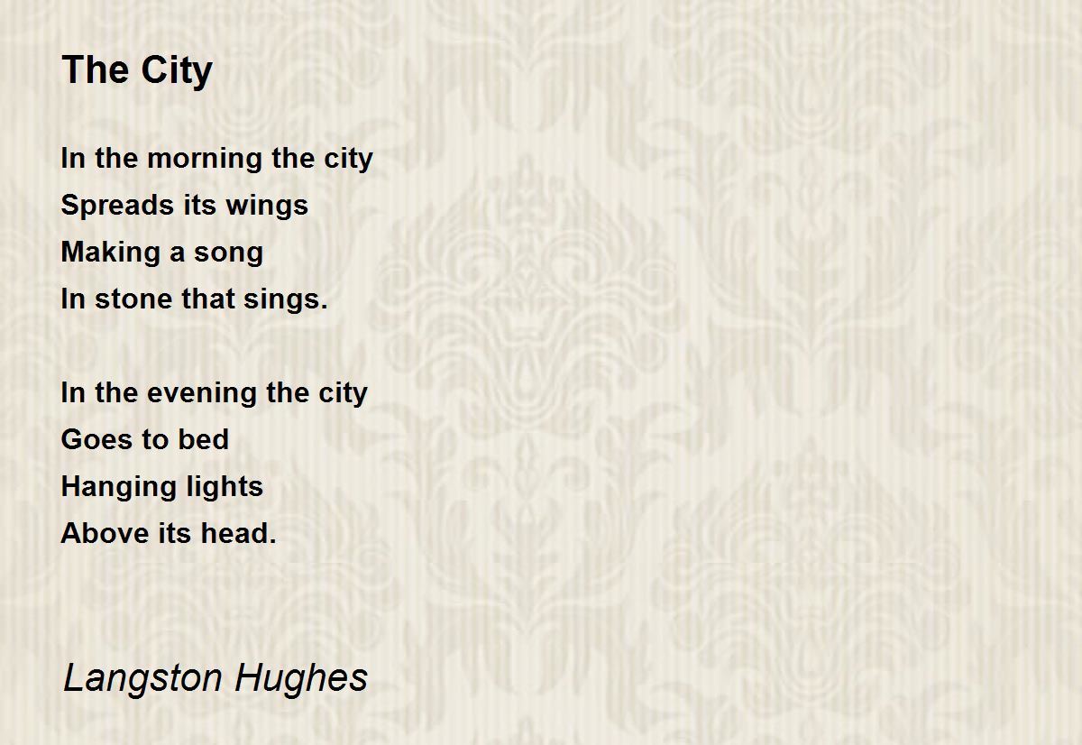 langston hughes types of poems