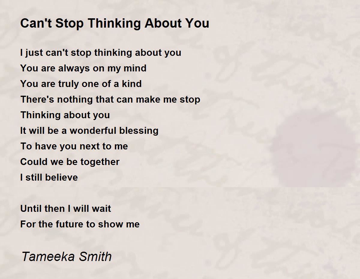 thinking about you poems