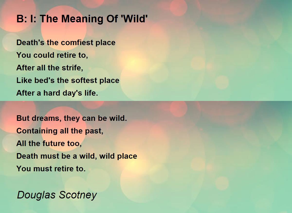 Wild  meaning of Wild 