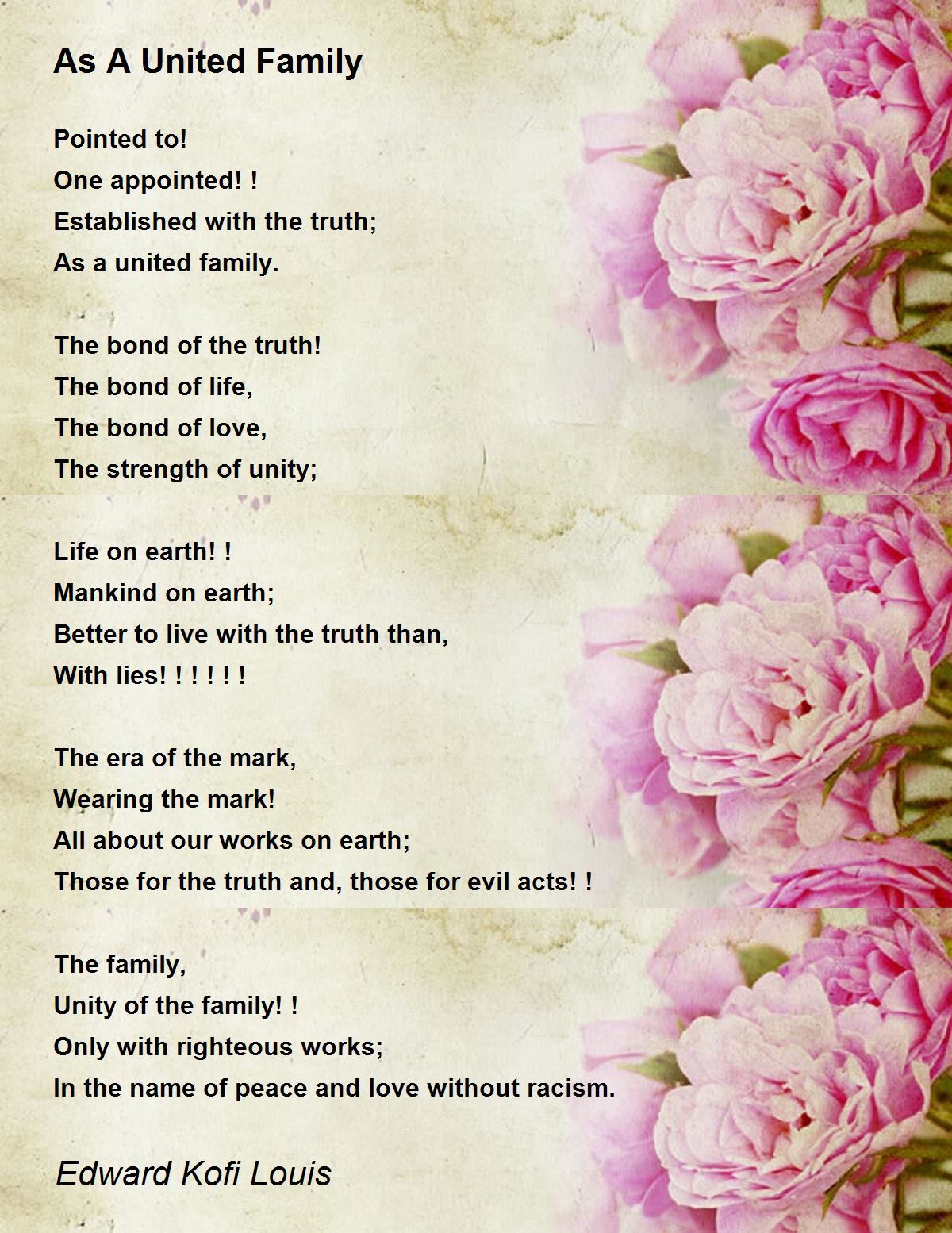 family unity poem