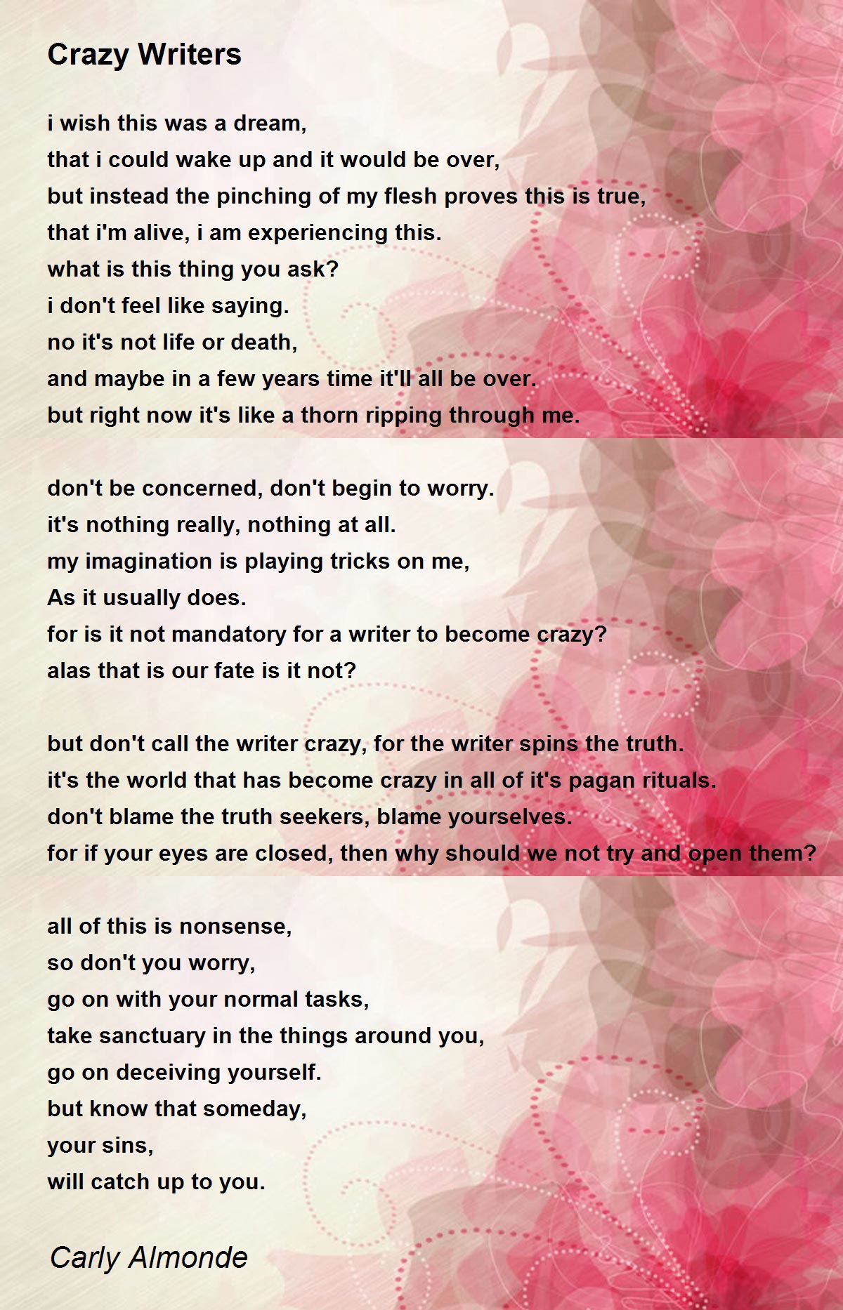 A Little Word Called Crazy! - A Little Word Called Crazy! Poem by