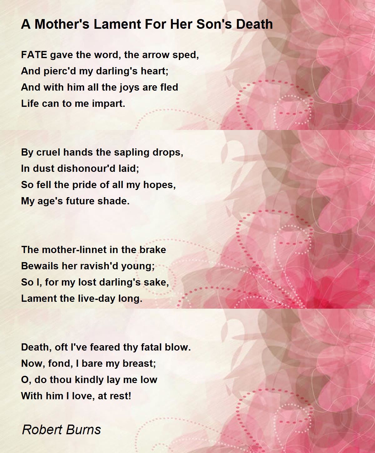 Poems About Son Losing His Mother | Sitedoct.org