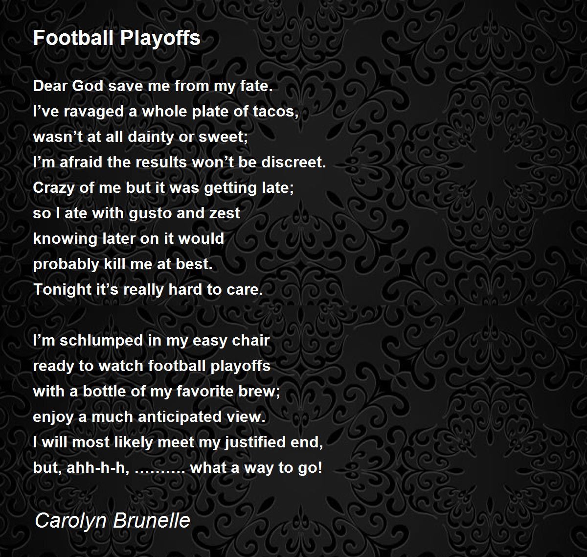 Twas the night after the playoffs: A fantasy football poem