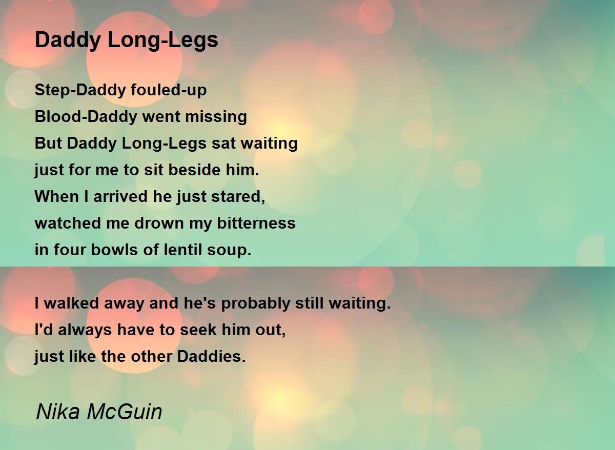 Daddy Long-Legs - Daddy Long-Legs Poem by Nika McGuin