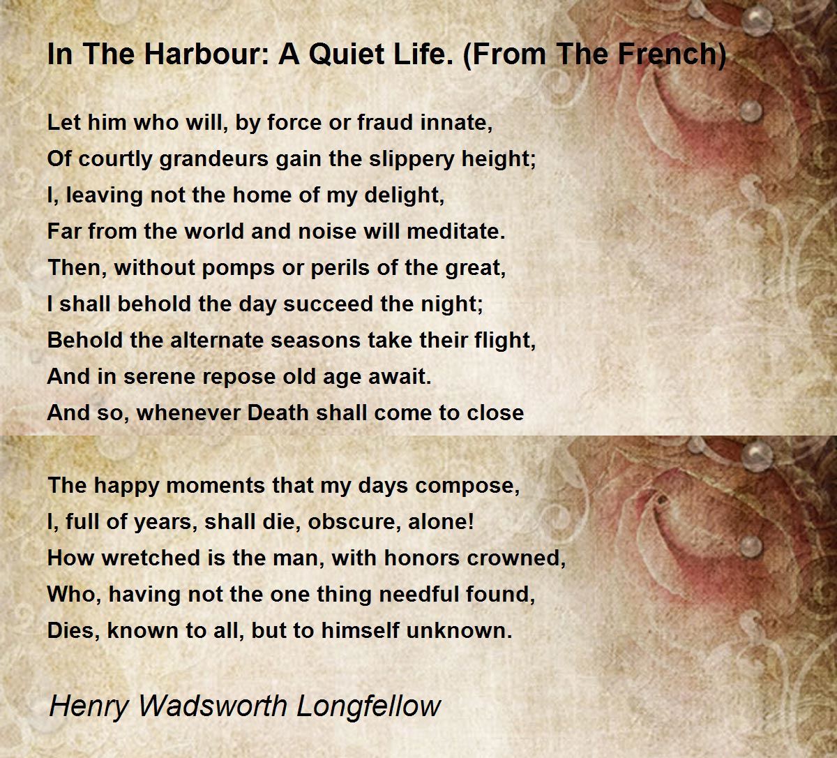the quiet life poem