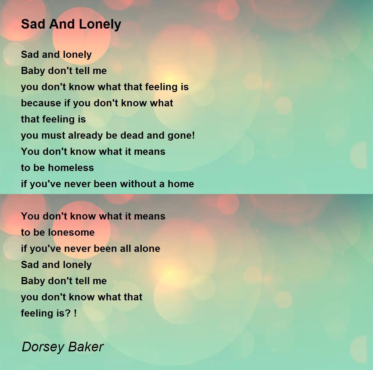 interesting essays on sadness