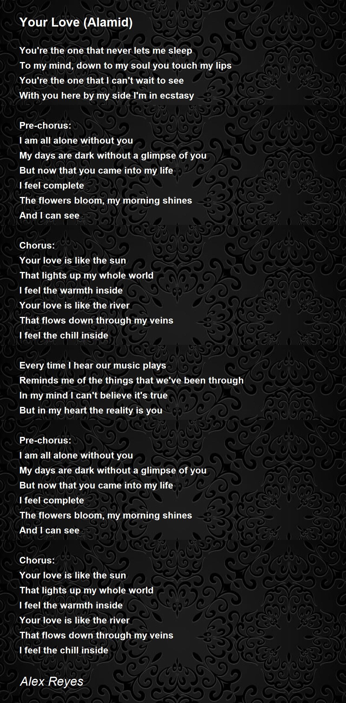 Alamid – Your Love Lyrics