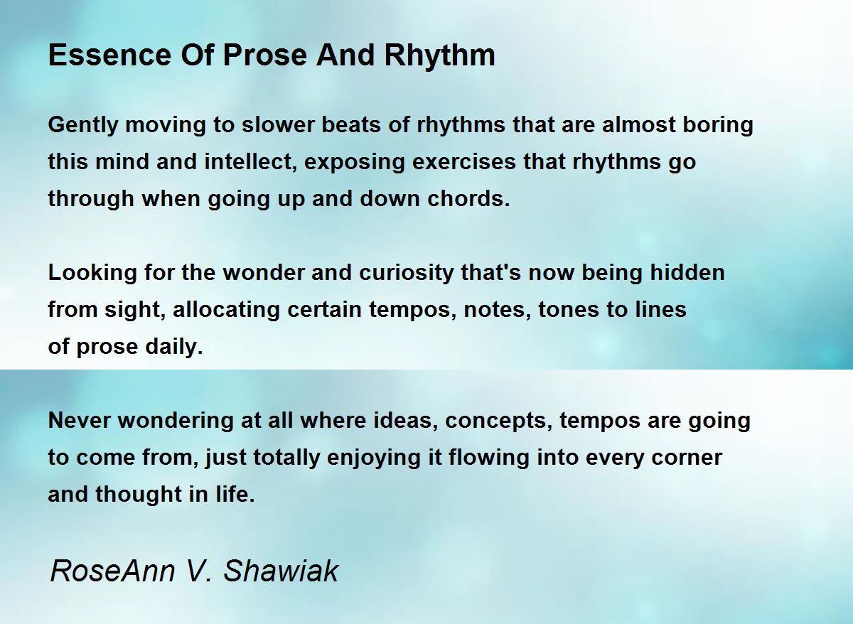 Reflections Of Rhythm - Reflections Of Rhythm Poem by RoseAnn V. Shawiak