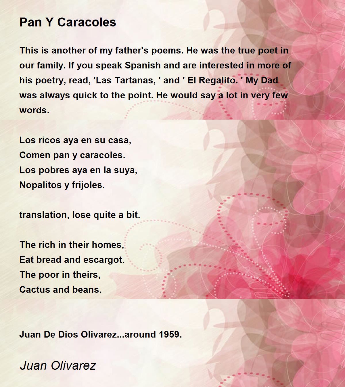 happy birthday poems for dad in spanish