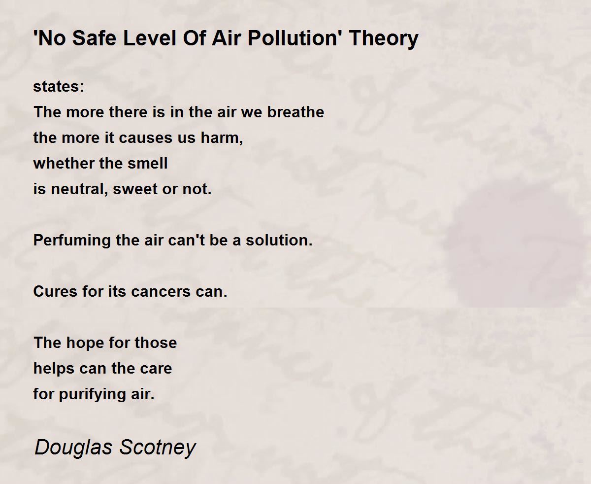 Air Pollution Theory Poem